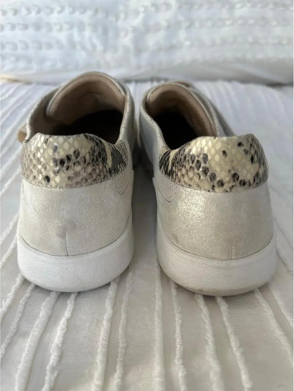 Vaneli Sport Metallic Athleisure Shoes with Velcro Strap- women’s size 10.